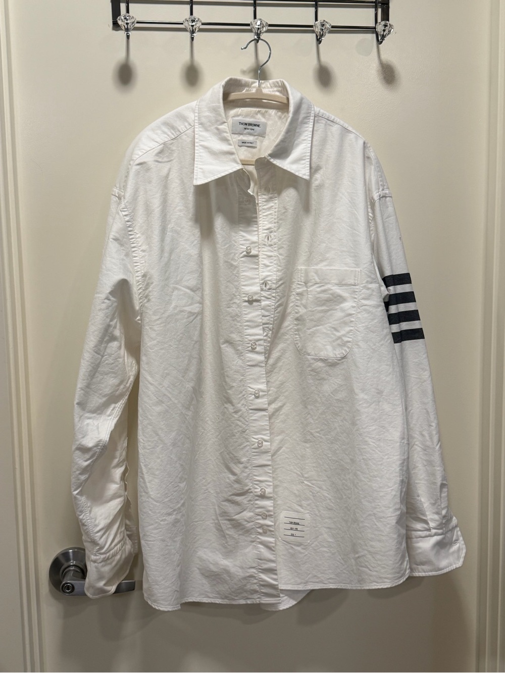 Thom Browne Engineered 4-Bar Straight-Fit Oxford Shirt